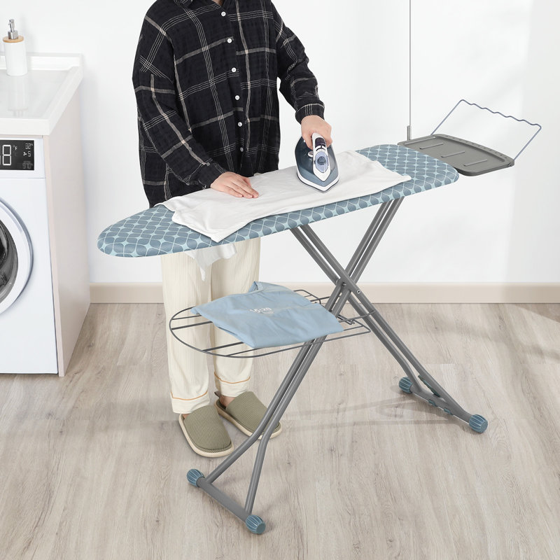 Metal Freestanding Adjustable Height Ironing Board,Multi-functional Iron Board with Ironing Mat