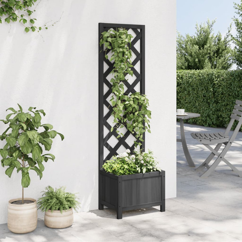 Lonne Planter Box, Black, 135cm H x 40cm W x 30cm D