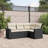 Vidaxl Garden Sofa Set Black, Cream White