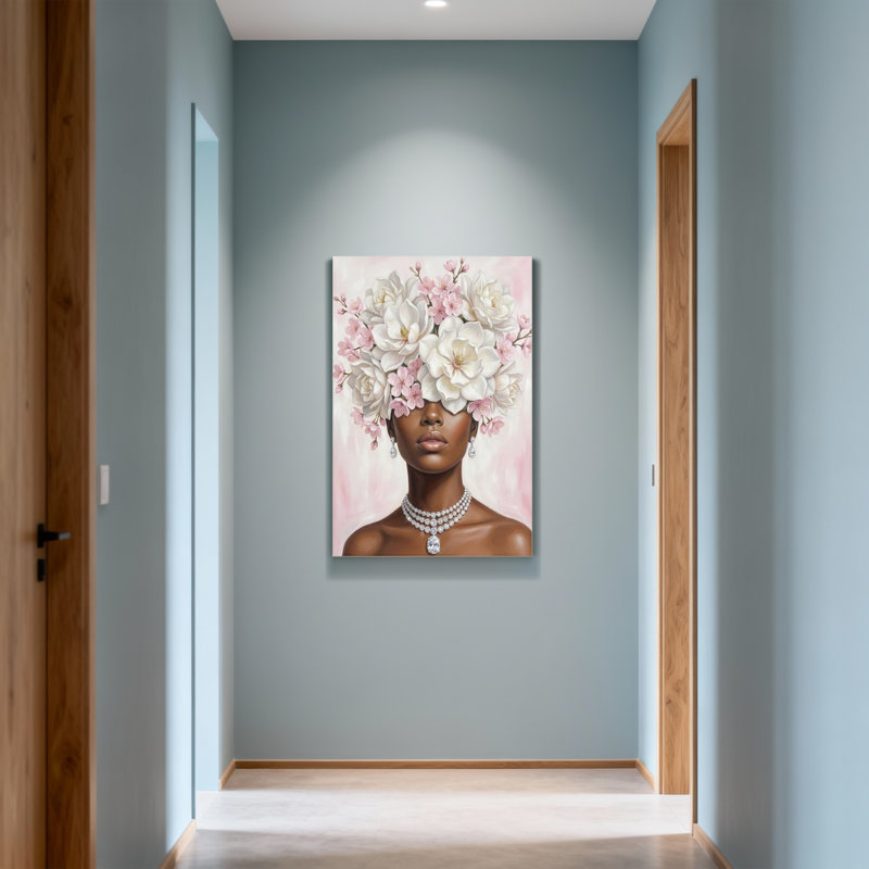Plantes et fleurs, couronne de fleurs, reproduction d'art