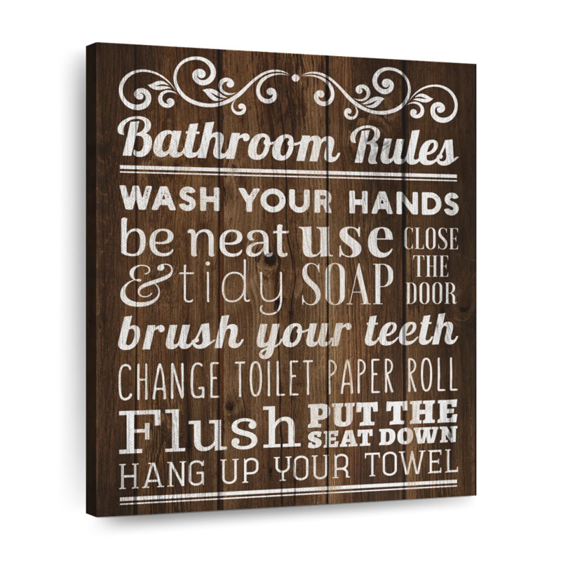Impression sur toile Classic Classic Rules, H 45 po x l 36 po x P 1,25 po