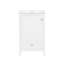 Meuble-lavabo de 20 po avec lavabo, armoire de salle de bain avec porte à fermeture douce, support de rangement et tiroir
