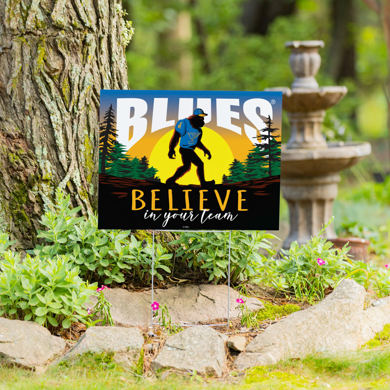 Enseigne de cour St Louis Blues Coroplast, Bigfoot