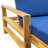 Acacia Wood Adjustable Backrest Outdoor Lounge Chair, Suitable For Gardens, Terraces, And Poolside Areas-1669481165