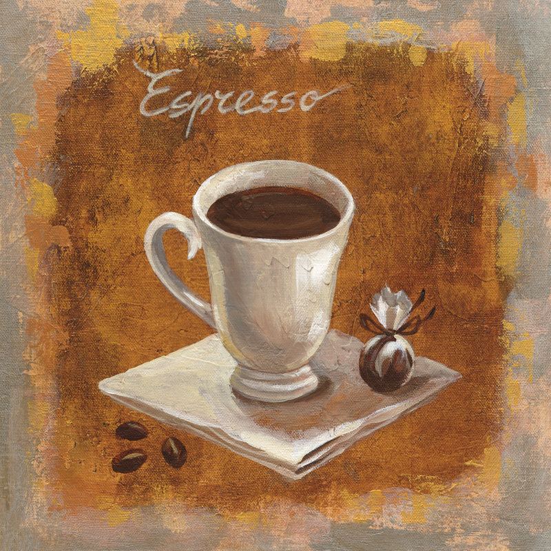 Coffee Time IV by Silvia Vassileva - Wrapped Canvas Painting, 51cm H x 51cm W