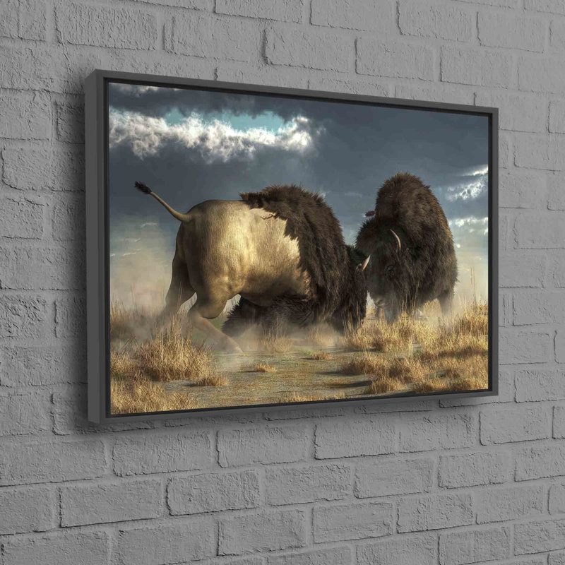 Print on Canvas, 25 cm H x 35 cm W, Floater Framed Print without Mat, Black