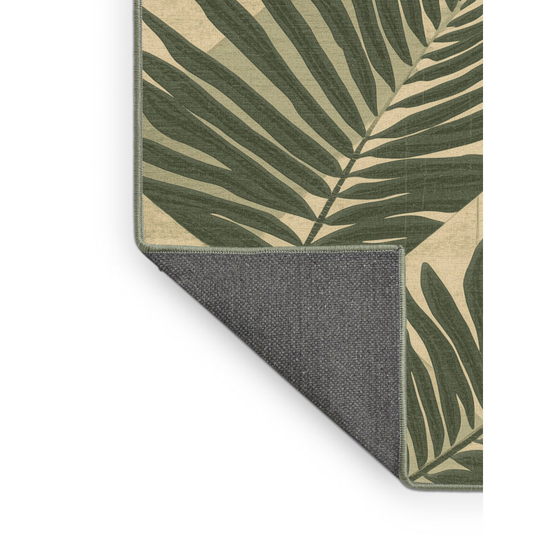 Tapis vert moelleux moelleux en peluche Estaugh, 3 X 5