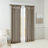 Twist Tab Lined Window Curtain Panel Pewter 50X95"