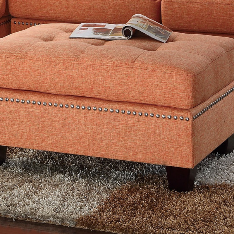 Canapé modulaire réversible 3 pièces Modern, Orange