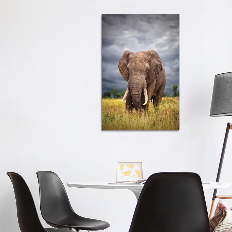 The Big Bull by Mario Moreno - Wrapped Canvas Print, 101.6 cm H x 66.04 cm W x 1.91 cm D
