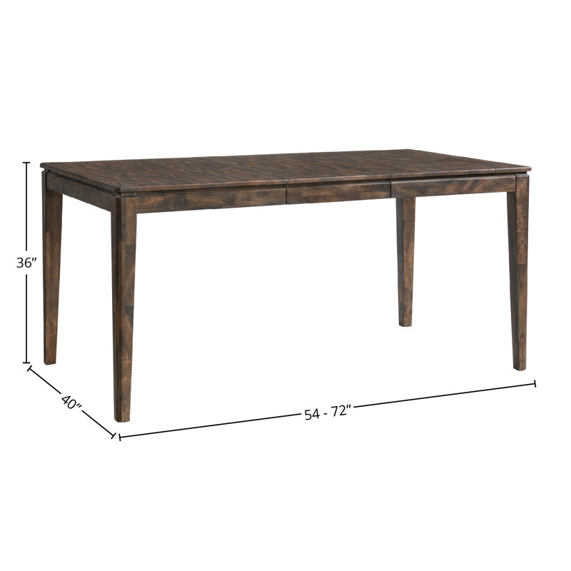 Table de salle à manger extensible Rabea, H 36 po x l 40 po x L 72 po