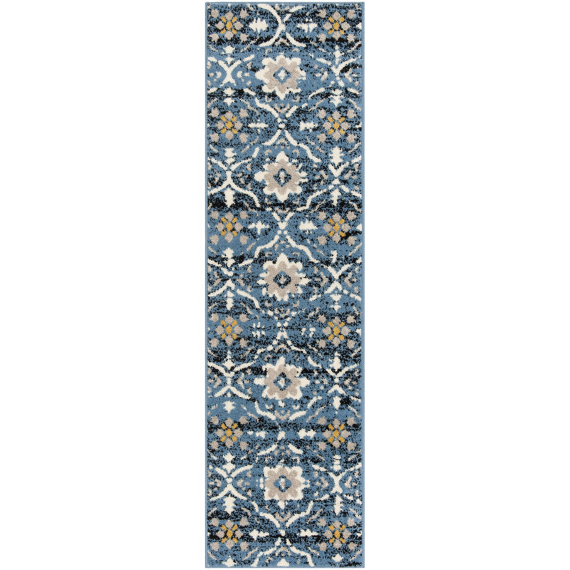Holzer Floral Hand Woven Area Rug, Runner 69 x 244 cm