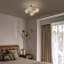 5-light Modern Ceiling Lamp Flush Mount Ceiling Light For Bedroom, Bathroom And Dining Room