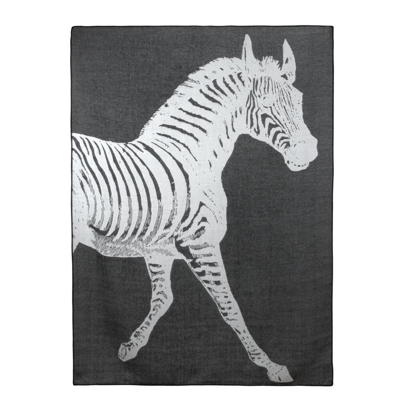 Hand Woven Throw Blanket, Black