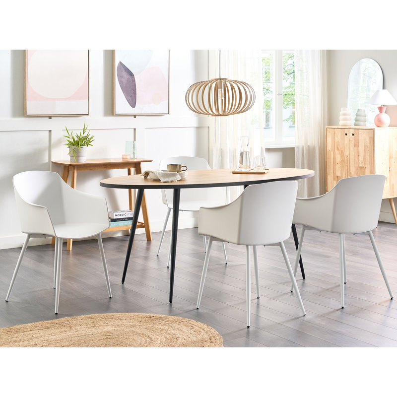 Scot Dining Chair, White, White