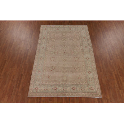 Tapis oriental Oushak de ton terreux 7 x 10