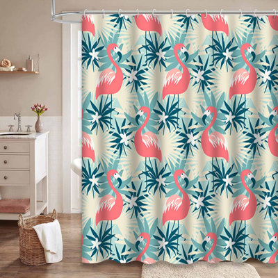 Rideau de douche imperméable à l'eau avec 12 crochets