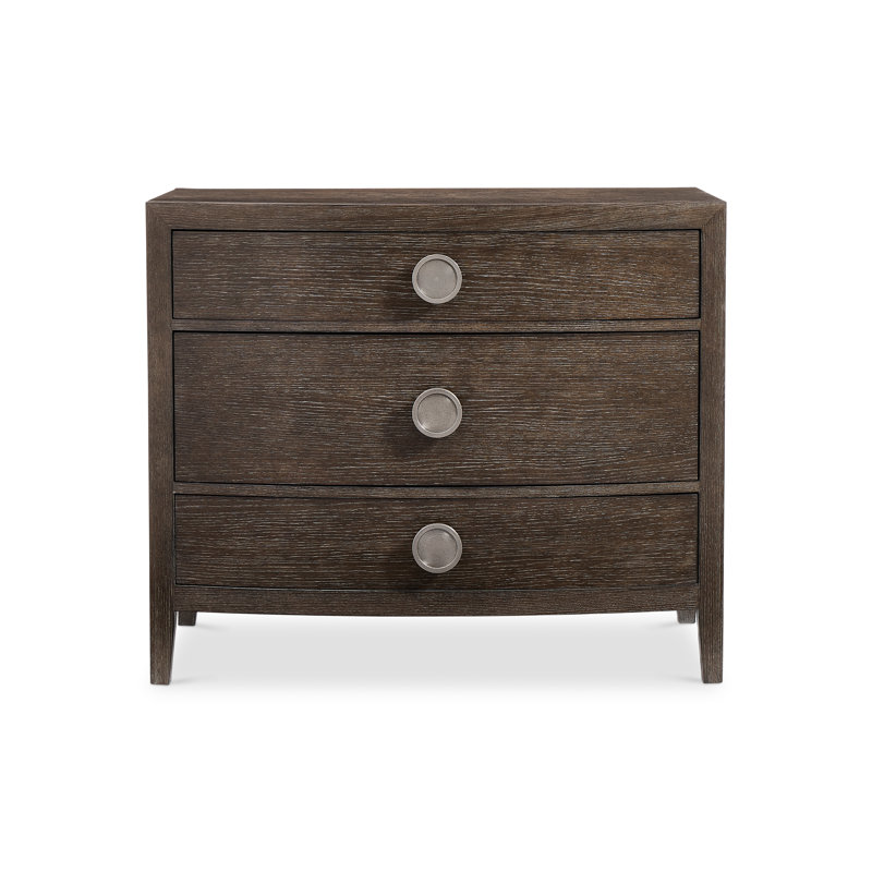 Linea 38'' W Nightstand, Linea - Cerused Charcoal Finish