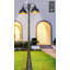 Lampadaire extérieur Christine Dusk to Dawn avec prise GFCI Aluminium