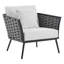 Ensemble de canapé modulaire d'extérieur en aluminium 4 pièces Stance par Modway-1349999156-1349999161