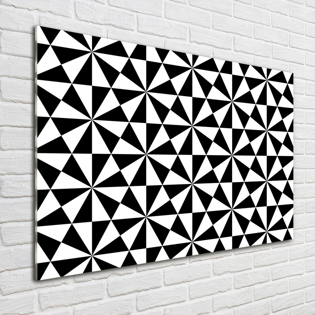 Geometric Background - Unframed Art Prints on Glass