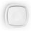  Service de table 16 pièces en porcelaine blanche, assiettes carrées et bols, lave-vaisselle et micro-ondes pour 4 personnes Bishop