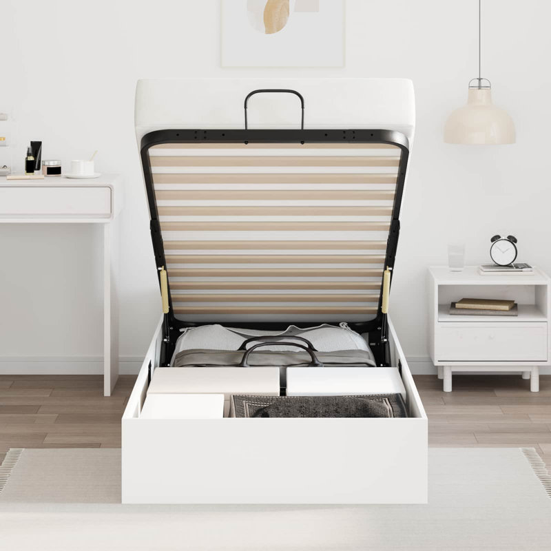 Bed, European Single (90 x 200 cm), White