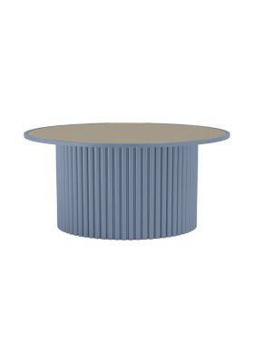 Milo 42 inch Round Dining Table, Blue, 28" H x 60" W x 60" D