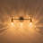 3-Light Modern Clear Glass Vanity Light