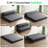 Modern Fabric Convertible Sleeper Sofa Bed, Foldable with 4 in Single Floor Mattress