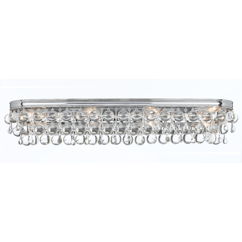 Freddy 8-Light Bath Bar, Polished Chrome