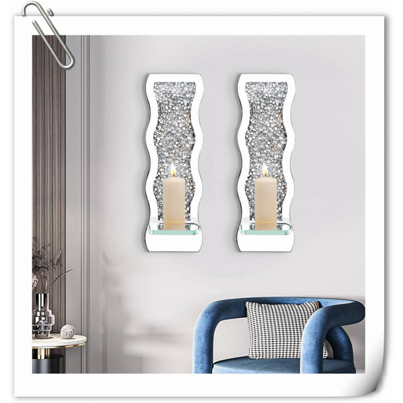 15.7'' H Glass Wall Wall Sconce