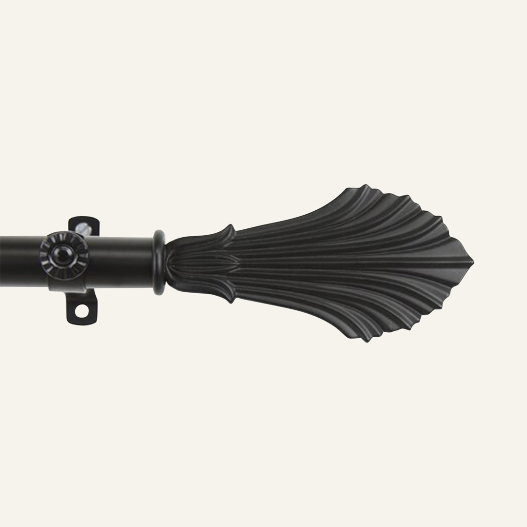 Darcey Adjustable Single Curtain Rod Kelly Clarkson Home 