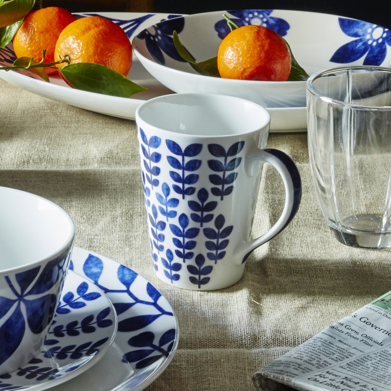 Noritake Sandefjord Mugs, 12 Oz.