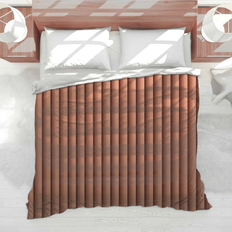 Vertical Striped Texture Comforter, Twin
