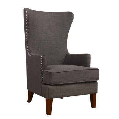 Kegan Accent Chair with Chrome Nails