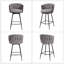 Tabouret de bar pivotant à motif courbé-1118160425-1291431362