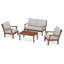 Ensemble de chaises à assise profonde 4 pièces Braxton-131225516