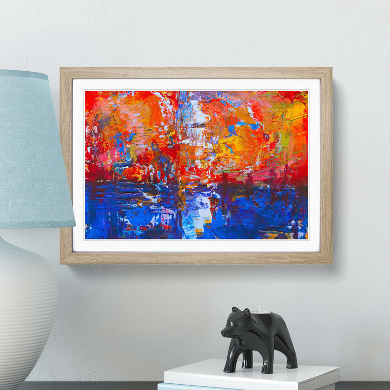 Abstract Vol.386 by S.Johnson - Framed Print, Oak Framed, 27cm H x 36cm W x 2cm D