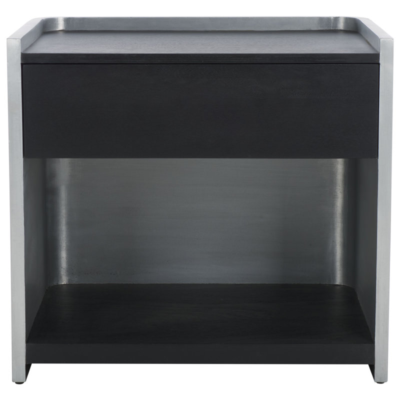 Ouellet Wood and Aluminum Nightstand