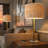 Maudestine 27"H Luxury Marble Table Lamp w/ Faux Fur Shade w/ LED Bulb-1775555307