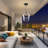 1 - Light Matte Black Single LED Modern Pendant Light Fixture with an 8.11-inch Clear Glass Shade