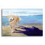  «Ali At The Beach» par Pat Saunders-Art mural en verre acrylique blanc, 24 po x 16 po-848317013