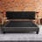 Contemporary Dark Grey King Size Bed Frame, Upholstered Platform Base, Wood Construction For Bedroom Decor Mattress Foundation, With Easy Assembly-37767336