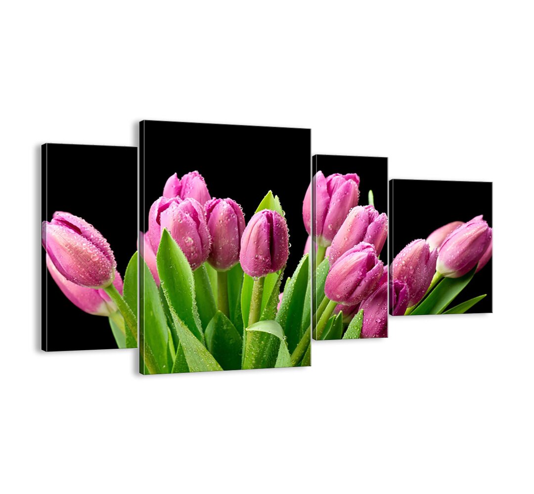 4-tlg. Leinwandbilder-Set - Fotografie „Lilac Joy of Spring”