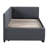 Twin Size Daybed With Upholstered Trundle, Linen Ornament, Strong Bed Quality, No Box Spring, Gray Attribute Spring Required Upholstery, Practical Frame-1260155347
