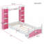 Lit plateforme simple avec tablette de rangement Dreamy-1641075110