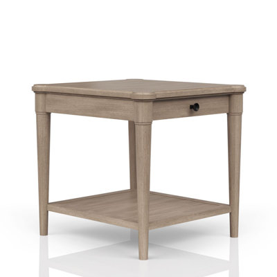 Table de bout sablée avec tiroir de rangement
