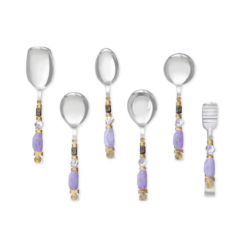 Lilac Serving Spoons (Set of 6)