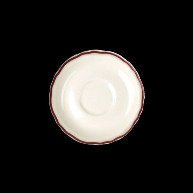Soucoupe stylisée STYLELINE MARoo, Blanc/rouge